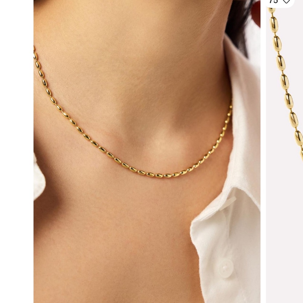 Urban Outfitters Ana Luisa capri ball chain necklace